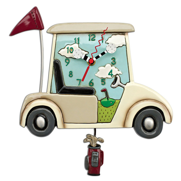 Allen Designs Studio Other - NWT Stay The Course Golf Cart Pendulum Wall Clock